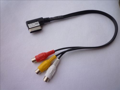Promotional !!! audi ami a6a8a7q5q7s5a4l dvd video and audio input cable