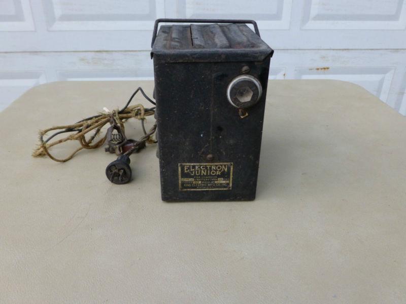 Electron junior antique vintage 6 to 12 volt battery charger tester 