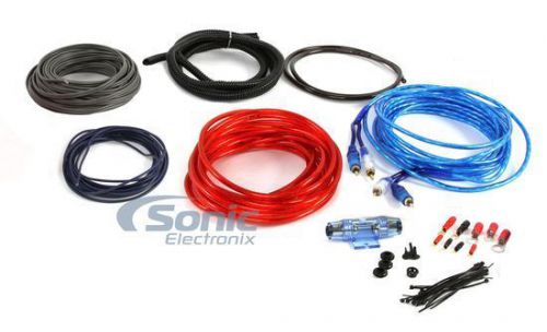 Planet audio 8gpk awg 8 gauge amplifier install kit w/ rca interconnect cables