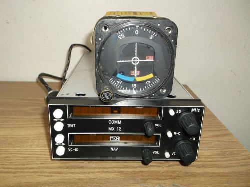 Tkm mx12 nav comm radio with indicator and tray