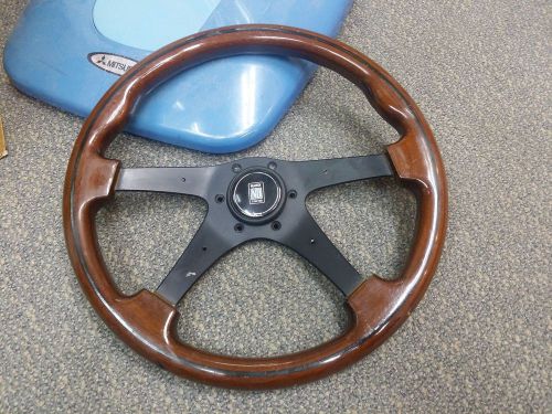 Vintage nardi wood steering wheel benz sl bmw volk honda ae86 ke70 ke10 mx5.
