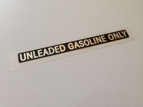 Mercedes  w107  gas tank cap cover sticker label unleaded gasoline only