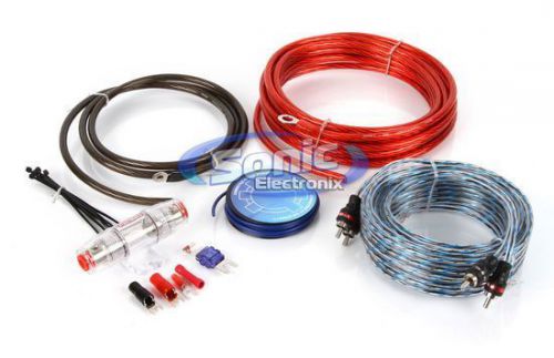 New streetwires zn3ki-08 8 awg zero noise power amplifier/amp install wiring kit