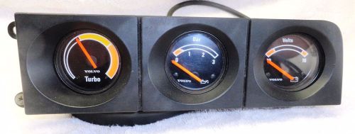 Rare volvo 240 242 245 turbo 3 gauge set oil volt boost from 1984 wagon