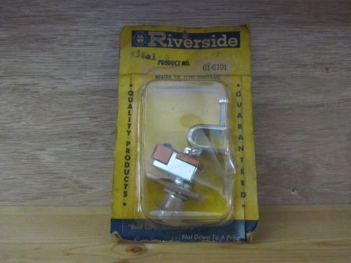 Vintage nos riverside car or truck heater switch, with bracket