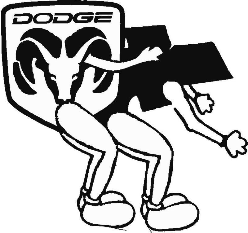 1 week sale only dodge bending chevy hemi funny decal sticker truck  emblem  