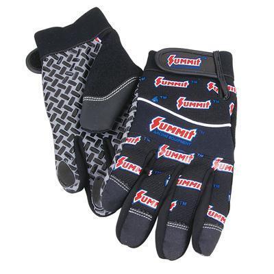 Summit gloves black summit logo synthetic leather textured grip x-large pair
