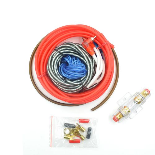 Mks-8 rca wire kit fits for 4/6/8 gauge wires with 60a agu fuse pre-installed