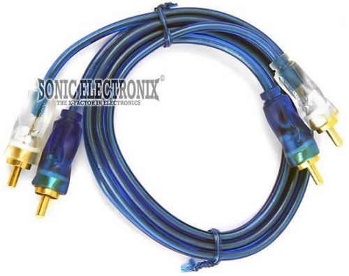 Hitron rca3 3 ft. 2-channel blue rca interconnect cables