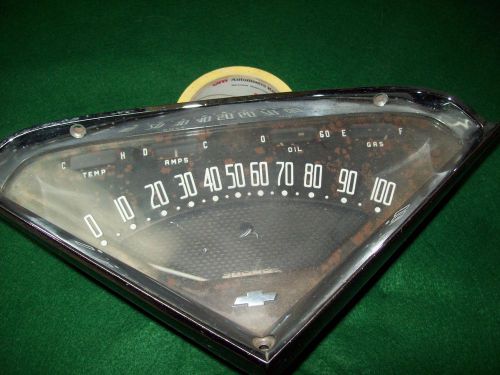 1956 chevy p/u truck speedometer gauge cluster