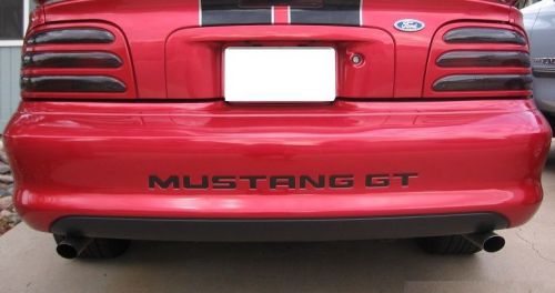 1994-1998 ford mustang bumper letters rear decals gt free shipping