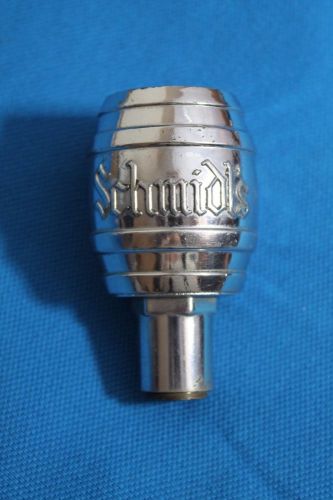 Vintage chrome schmidts barrel beer ball tap handle shift knob accessory philly