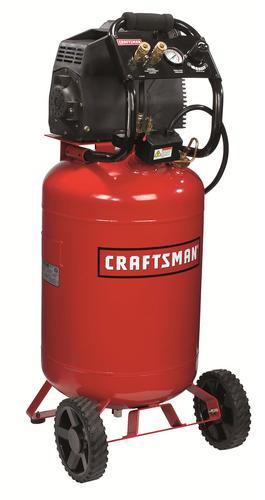 Craftsman air compressor 20 gallon vertical 120v ac 150 psi max 3.8 cfm @ 90 psi