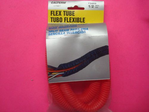 4ft 1/2in calterm honda red split seam  flexible wire cable loom tubing wrap
