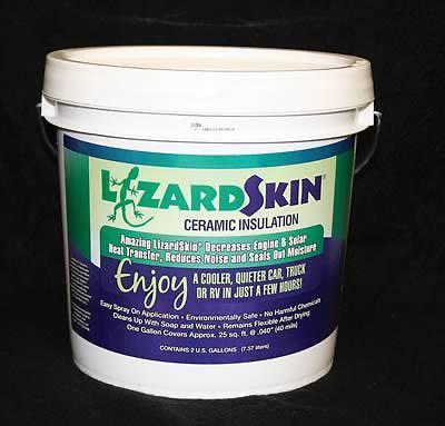 Lizardskin sound deadener lizardskin liquid ceramic insulation spray-on 2 gals