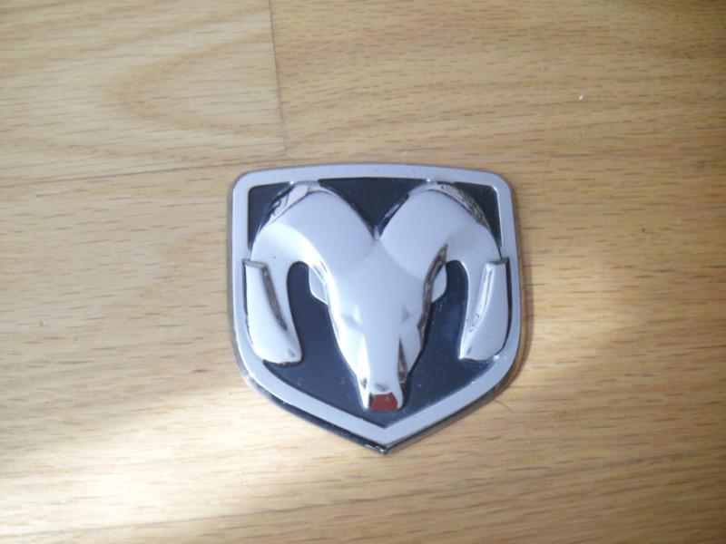 Dodge head horn emblem 7 cm by 7.2 cm or 2 3/4" by 2 13/16"