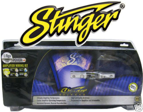 Stinger shk201 new 1/0 gauge awg amp 3400w amplifier wire install cable cord kit