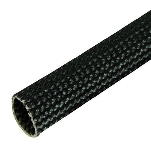 Black fiberglass, high temperature braided loom, 1/2&#034; (50 ft.)