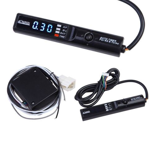 Universal apexi auto turbo timer na &amp; turbo digital led display blue light jdm