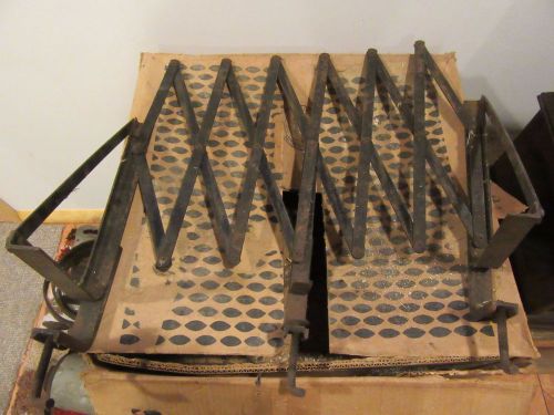 Antique auto running board rack