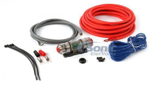 Truconnex tc4kit-8b 8 gauge awg cca amplifier wiring kit for systems up to 275w