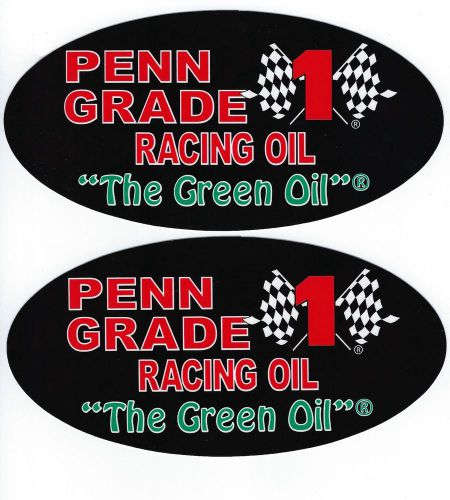 Penngrade racing decals stickers 8&#034; long set of 2