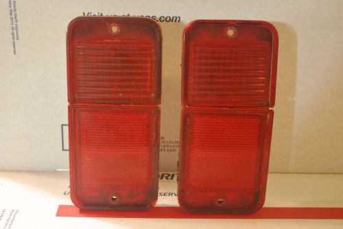 1967-1972 chevy gmc pickup truck one pair (2) oem red side side marker lights