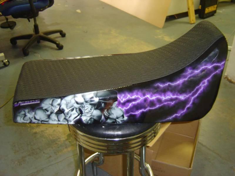 Yamaha blaster purple skull hurricane seat cover  #ghg6156sccycn7156