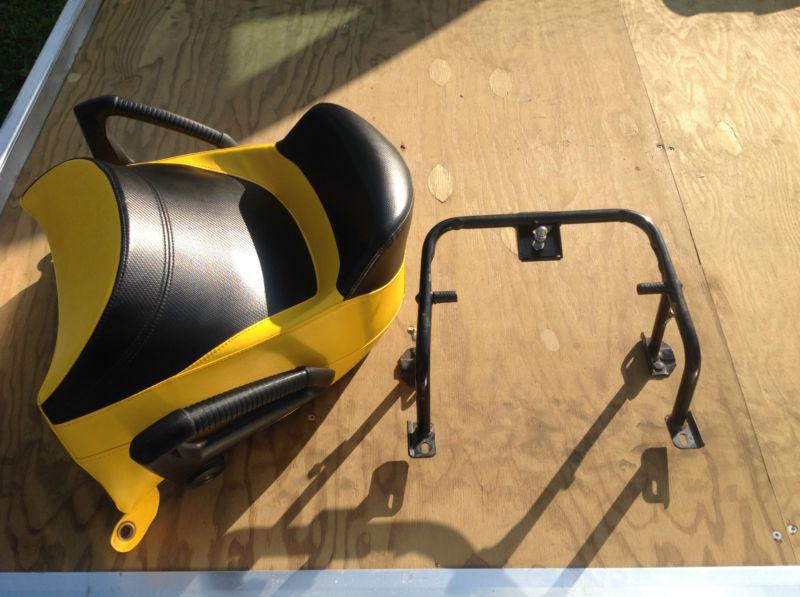 Ski-doo snowmobile used 1+1 2up mxz rev seat & bracket